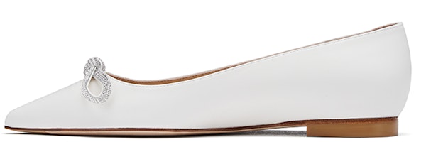 (Women) Stuart Weitzman 'SW Bow Flat Nude' SW2502003-PNT (Women) Stuart Weitzman 'SW Bow Flat Nude' SW2502003-PNT