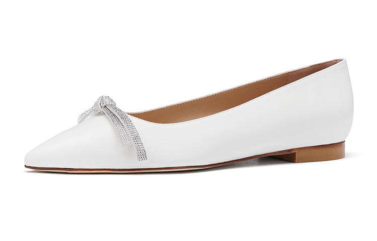 (W) Stuart Weitzman 'SW Bow Flat Nude' 圖 2