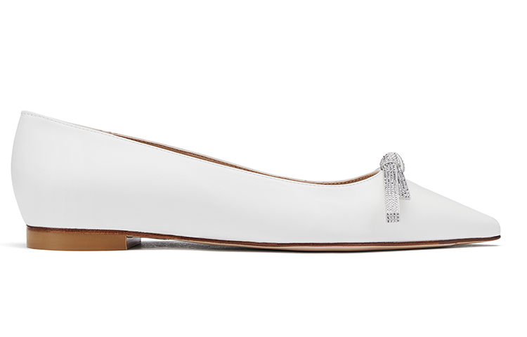 (W) Stuart Weitzman 'SW Bow Flat Nude' 圖 3