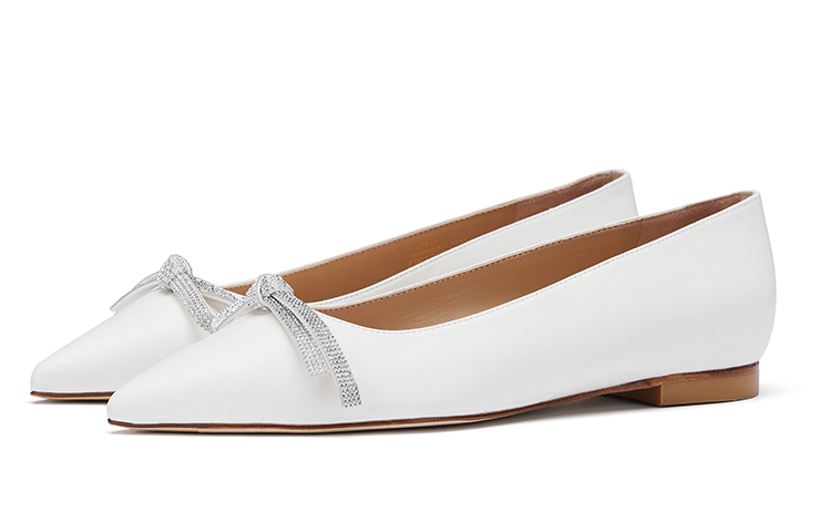 (W) Stuart Weitzman 'SW Bow Flat Nude' 圖 4