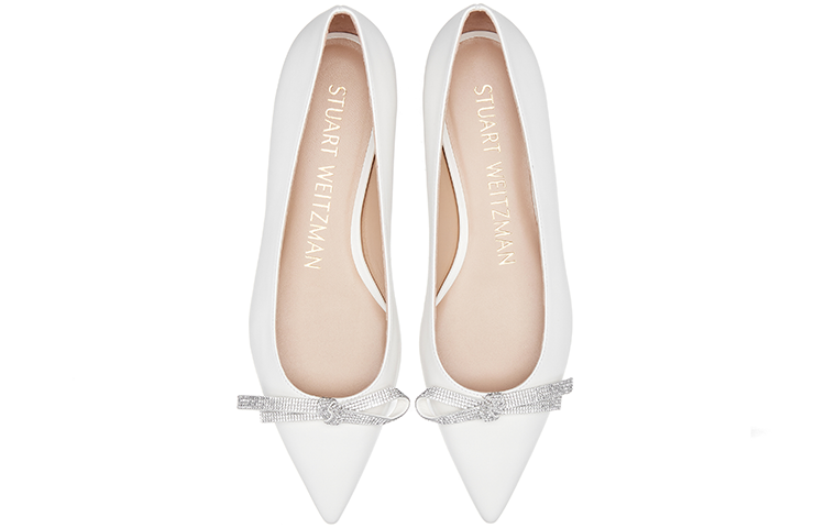 (W) Stuart Weitzman 'SW Bow Flat Nude' 圖 6