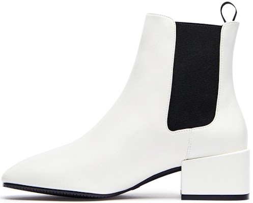 Stuart Weitzman Accordion Chelsea Bootie 女士白色牛皮切爾西短靴 Buy Stuart Weitzman Accordion Chelsea Bootie 女士白色牛皮切爾西短靴