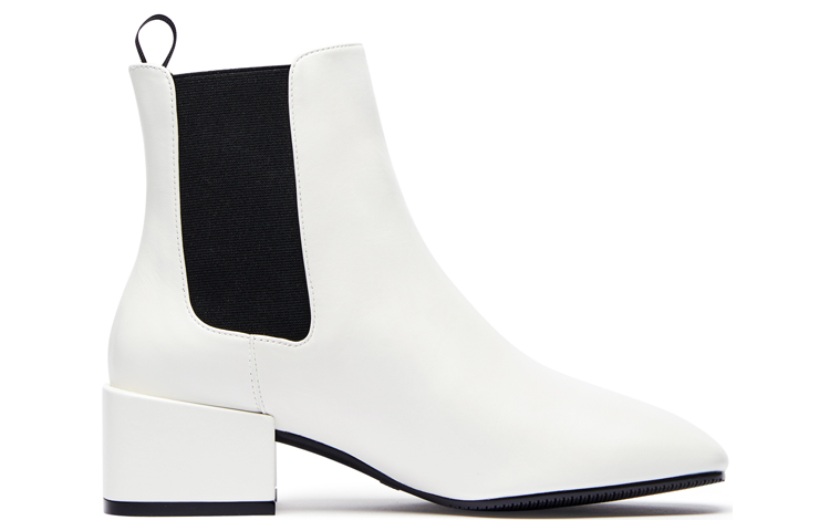 (W) Stuart Weitzman Accordion Chelsea Bootie 'White Leather' 圖 2