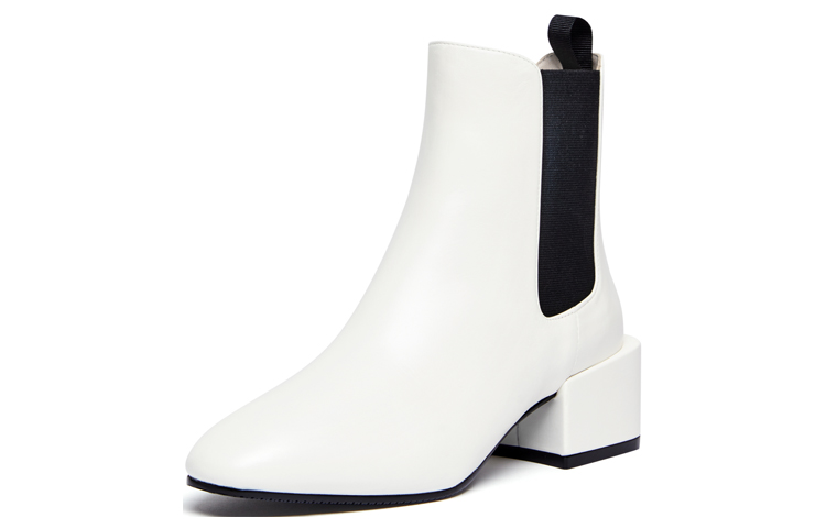 (W) Stuart Weitzman Accordion Chelsea Bootie 'White Leather' 圖 3