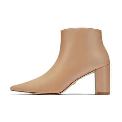(W) Stuart Weitzman Ankle Boot 'Beige Chic'