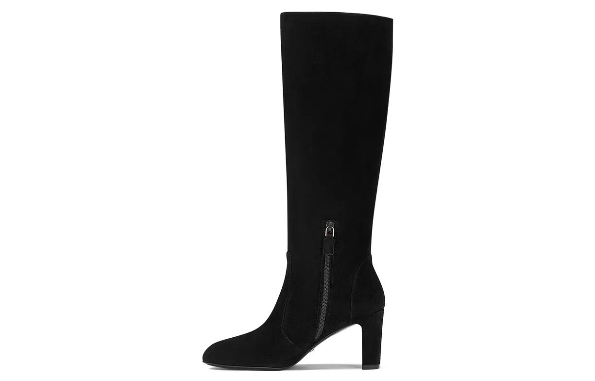 (W) Stuart Weitzman Ankle Boot 'Black 7.5cm Chunky Heel'