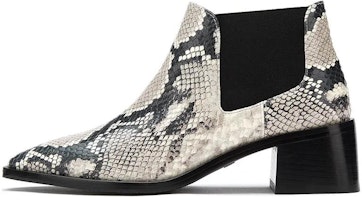 (Women) Stuart Weitzman Ankle Boot 'Black and White' SW1501-PNT (Women) Stuart Weitzman Ankle Boot 'Black and White' SW1501-PNT