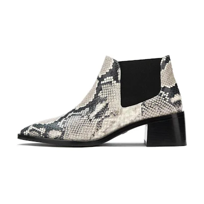 (W) Stuart Weitzman Ankle Boot 'Black and White'