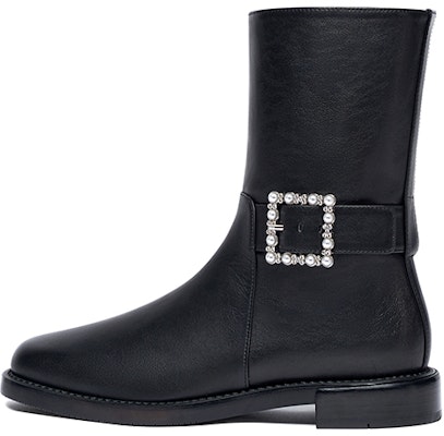 (W) Stuart Weitzman Sepatu Boot Tumit Tebal Hitam SW2501001-BLK Buy (W) Stuart Weitzman Sepatu Boot Tumit Tebal Hitam SW2501001-BLK