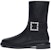 (W) Stuart Weitzman But Ankle 'Tumit Tebal Hitam' SW2501001-BLK
