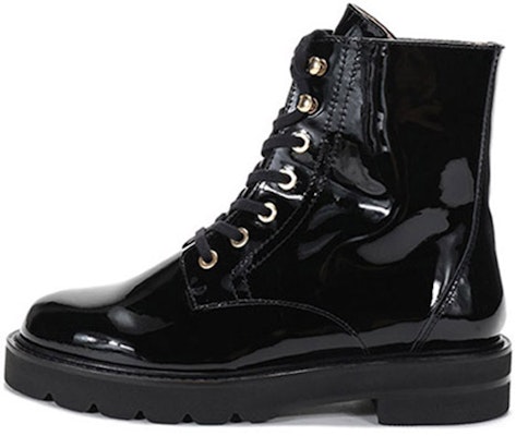 (Women) Stuart Weitzman Ankle Boot 'Black Leather Lace-Up' MILALIFTBOOTIEPATPATENTBLACK Buy (Women) Stuart Weitzman Ankle Boot 'Black Leather Lace-Up' MILALIFTBOOTIEPATPATENTBLACK