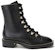 (W) Stuart Weitzman But Buku 'Kulit Hitam Lace-Up' KOLBIESMOSMOOTHCAIFBLACK
