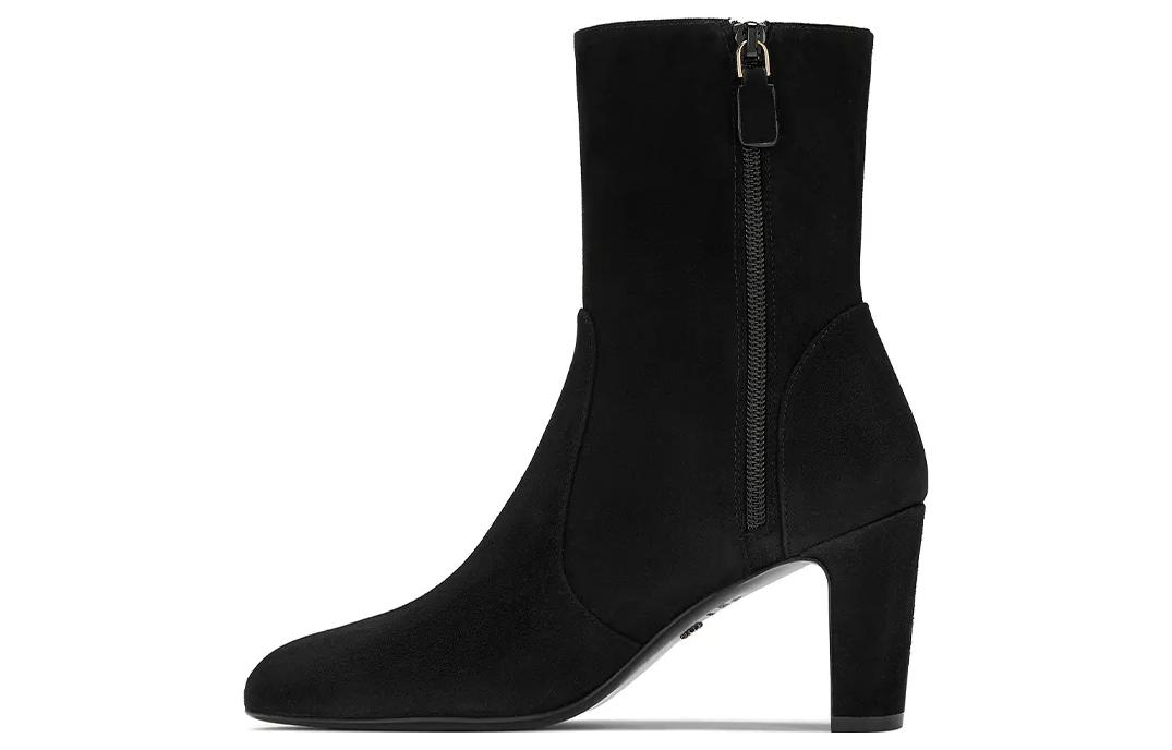 Buy (W) But Stuart Weitzman 'Hujung Runcing Hitam dengan Zip' But Buku Lali. SW3601007-BLK
