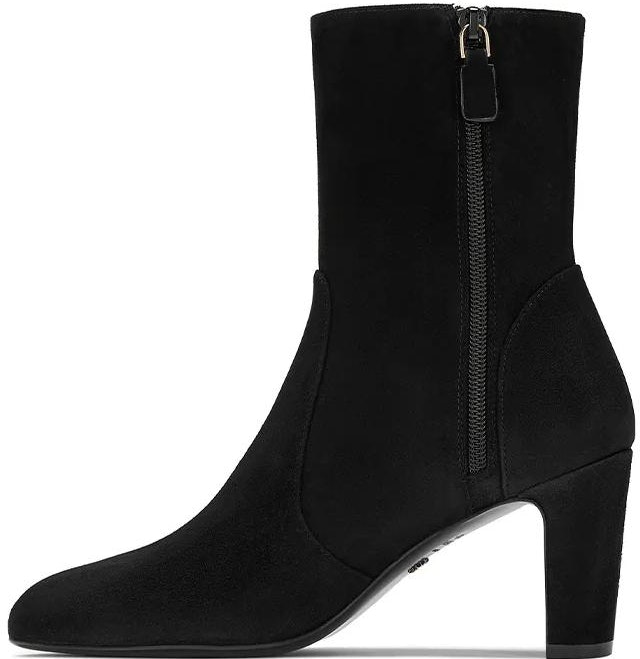 women-stuart-weitzman-ankle-boot-black-pointed-toe-with-zipper-sw-3601007-blk