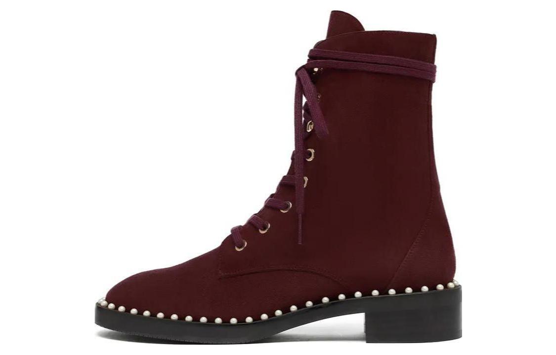 (Women) Stuart Weitzman Ankle Boot 'Burgundy Minimalist' SW1601-BRO