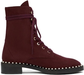 (W) スチュアート・ワイツマン ミニマルアンクルブーツ (バーガンディ) SW1601-BRO Order (W) スチュアート・ワイツマン ミニマルアンクルブーツ (バーガンディ) SW1601-BRO