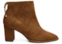 Order (W) Stuart Weitzman But Ankle 'Camel Suede Lace-Up Tapak Blok' Grandiose-Suede-Saddle