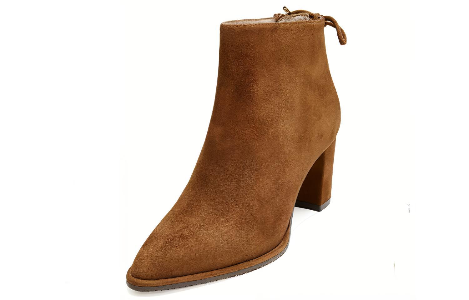 Lookbook (W) Botines Stuart Weitzman 'Camel Suede con Cordones y Tacón Grueso' Grandiose-Suede-Saddle