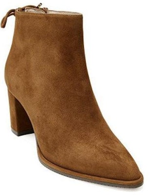 (Women) Stuart Weitzman Ankle Boot 'Camel Suede Lace-Up Block Heel' Grandiose-Suede-Saddle Shop (Women) Stuart Weitzman Ankle Boot 'Camel Suede Lace-Up Block Heel' Grandiose-Suede-Saddle