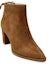 Shop (W) Stuart Weitzman But Ankle 'Camel Suede Lace-Up Tapak Blok' Grandiose-Suede-Saddle