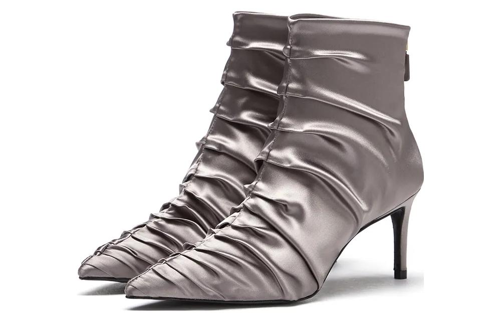 Shop (W) Bottines Stuart Weitzman ''Gris Argent Confort'' SW3101036-GRY