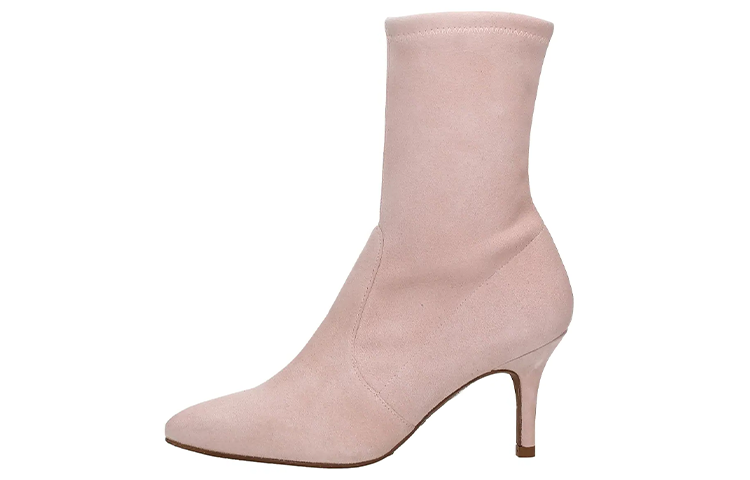 (W) Stuart Weitzman Ankle Boot 'Pink Suede'