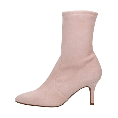 (W) Stuart Weitzman Ankle Boot 'Pink Suede'