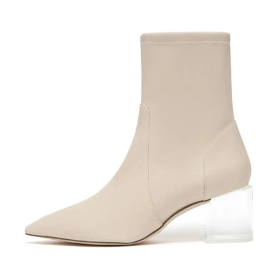 (W) Stuart Weitzman Ankle Boot 'Versatile Beige'