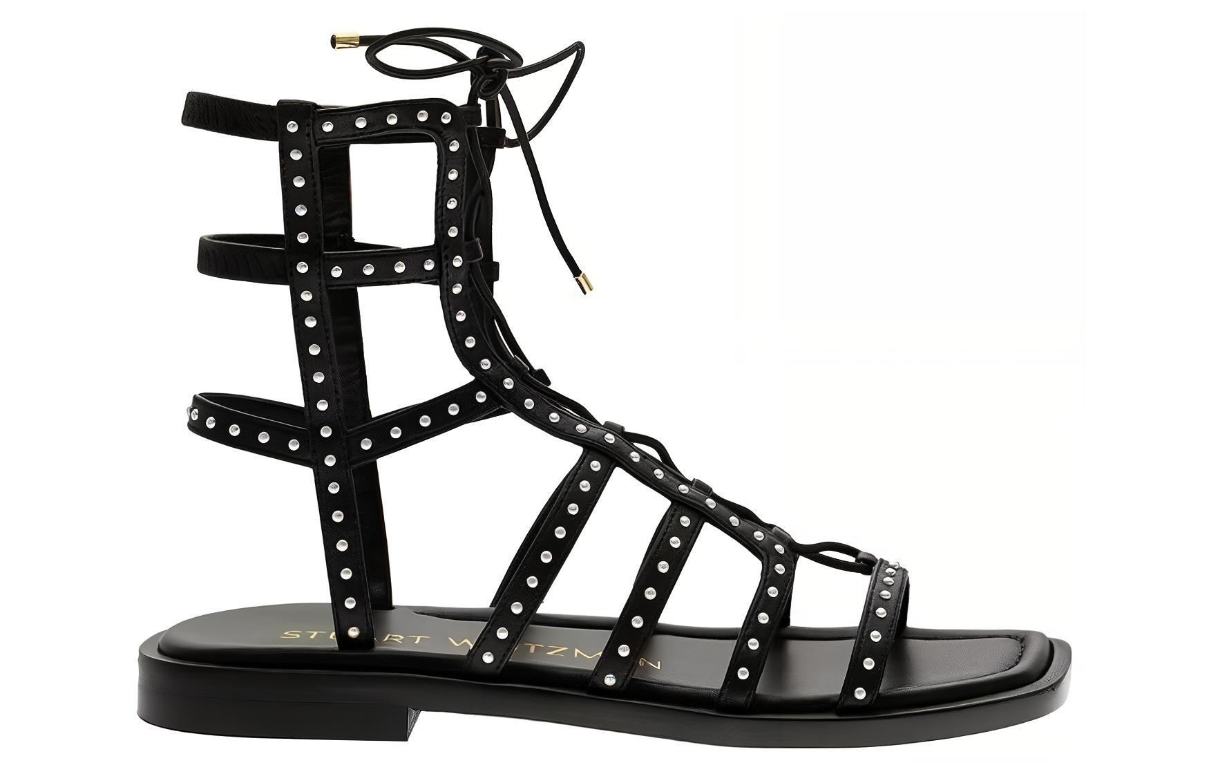 (W) Stuart Weitzman Ankle Strap Sandal 'Black' 圖 2