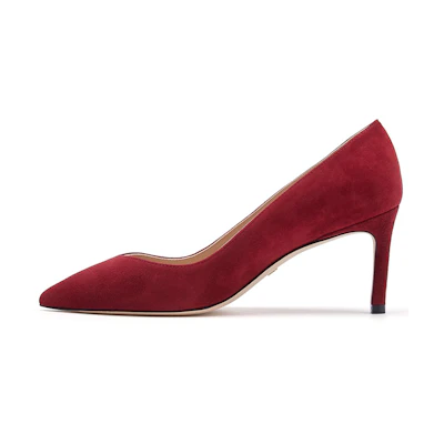(W) Stuart Weitzman Anny 70 'Red Suede'