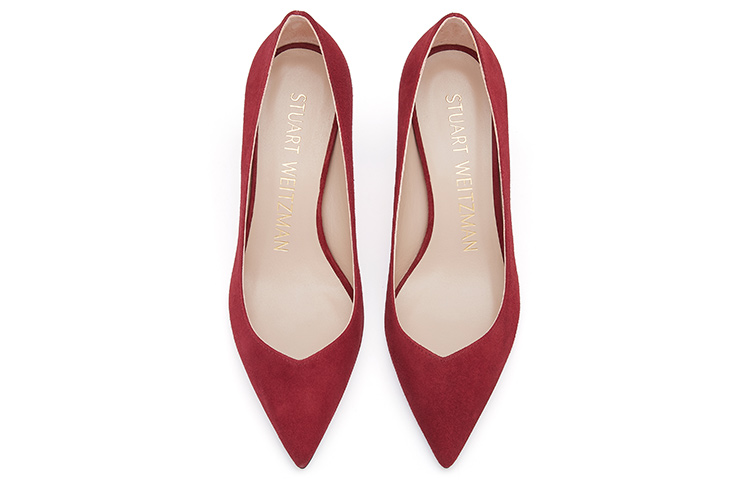 (W) Stuart Weitzman Anny 70 'Red Suede' 圖 3