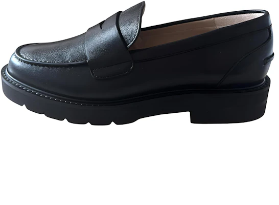 (Women) Stuart Weitzman Black Leather Loafers UN2402001-BLK Buy (Women) Stuart Weitzman Black Leather Loafers UN2402001-BLK
