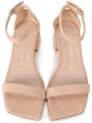 (W) 스튜어트 와이츠먼 누드 벨벳 블록힐 샌들 NUDISTJUNESQUARESUESUEDEADOBE Shop (W) 스튜어트 와이츠먼 누드 벨벳 블록힐 샌들 NUDISTJUNESQUARESUESUEDEADOBE
