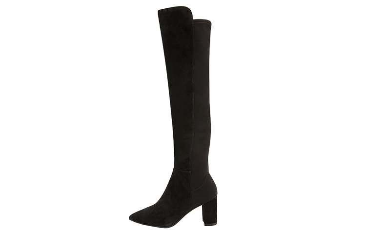 (Women) Stuart Weitzman Carly 'Black Suede Over-The-Knee Boots' WE0901297D-BLK