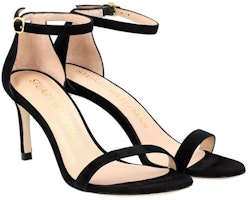 (W) Sandal Tumit Slim Klasik Stuart Weitzman 'Velvet Black' S2244SUE_BLK Order (W) Sandal Tumit Slim Klasik Stuart Weitzman 'Velvet Black' S2244SUE_BLK