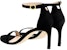 (W) Sandal Tumit Slim Klasik Stuart Weitzman 'Velvet Black' S2244SUE_BLK