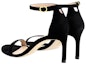 Shop (W) Sandal Tumit Slim Klasik Stuart Weitzman 'Velvet Black' S2244SUE_BLK