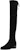 (W) Stuart Weitzman But Hitam Klasik Suede Bertumit Tinggi Atas Lutut. MIDLANDSUEDESTRBLACK