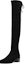 Lookbook (W) Stuart Weitzman But Hitam Klasik Suede Bertumit Tinggi Atas Lutut. MIDLANDSUEDESTRBLACK