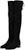 (W) Stuart Weitzman But Hitam Klasik Suede Bertumit Tinggi Atas Lutut. MIDLANDSUEDESTRBLACK