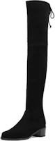 Shop (Women) Stuart Weitzman Classic Suede Block Heel Over-The-Knee Boots 'Black' MIDLANDSUEDESTRBLACK