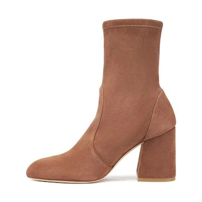 (W) Stuart Weitzman CMFT Fashion Ankle Boot 'Brown Leather'