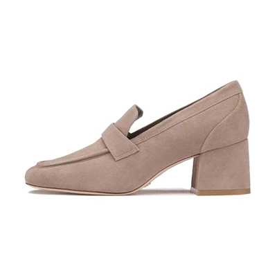 (W) Stuart Weitzman CMFT Fit Block Heel 'Truffle Brown'