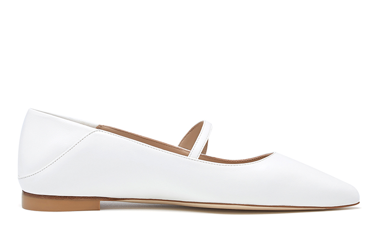 (W) Stuart Weitzman Crystal Ball Maryjane Convertible Flat 'Glacier White' 圖 2