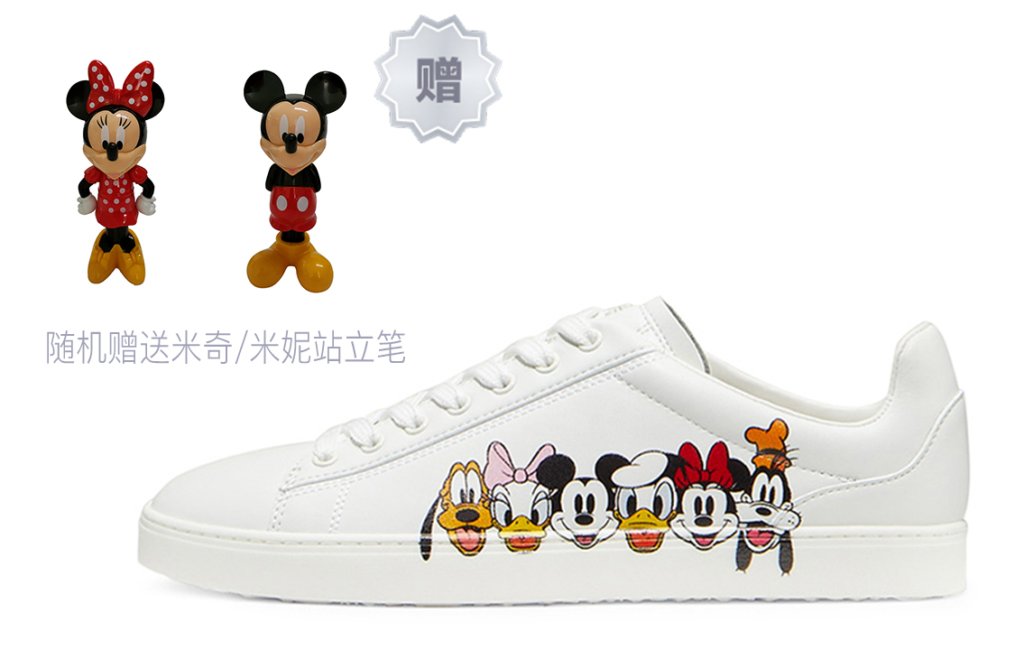 (Women) Stuart Weitzman Disney x Livvy Sneaker 'White Print Leather' SW2606001-PNT