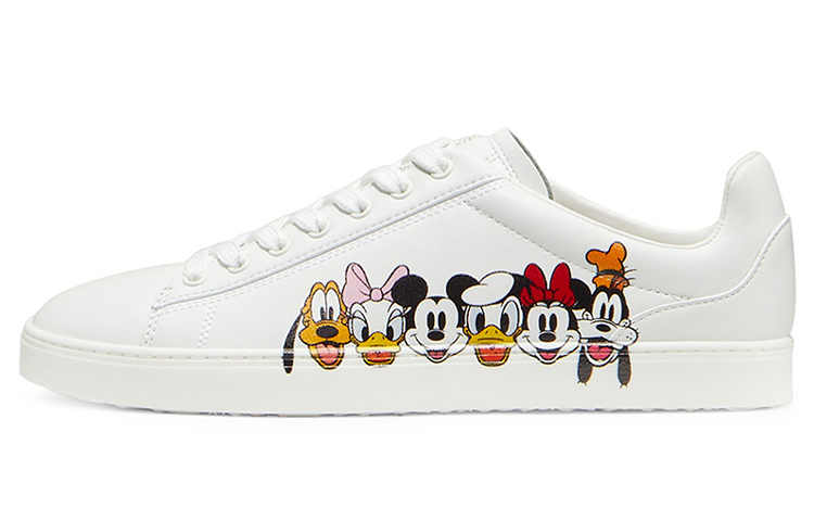 Order (W) Stuart Weitzman Disney x Livvy Sneaker ''Wit Print Leer'' SW2606001-PNT