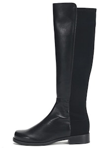 Stuart Weitzman/SW 織布配皮 高筒靴 女式 黑色 Buy Stuart Weitzman/SW 織布配皮 高筒靴 女式 黑色