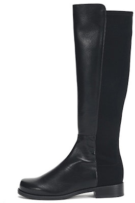 (Women) Stuart Weitzman Fabric and Leather High Boots 'Black' HALFNHALFNAPSTRGABRDNEBLACK Buy (Women) Stuart Weitzman Fabric and Leather High Boots 'Black' HALFNHALFNAPSTRGABRDNEBLACK