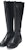 (W) Stuart Weitzman But Tinggi Fabric dan Kulit 'Hitam' HALFNHALFNAPSTRGABRDNEBLACK