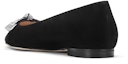 Purchase (W) Stuart Weitzman 'Selip Runcing Hitam' Kasut Tanpa Tumit Wanita SW2502001-BLK